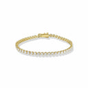 Three-Prong Diamond Tennis Bracelet