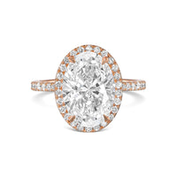 Oval Halo Diamond Engagement Ring