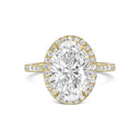 Oval Halo Diamond Engagement Ring