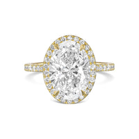 Oval Halo Diamond Engagement Ring