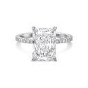 Radiant Pavé Diamond Engagement Ring