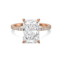 Radiant Pavé Diamond Engagement Ring