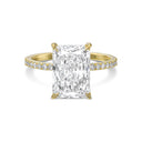 Radiant Pavé Diamond Engagement Ring