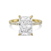 Radiant Pavé Diamond Engagement Ring