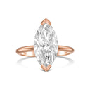 Marquise Solitaire Diamond Engagement Ring