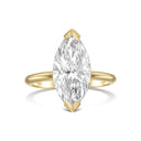 Marquise Solitaire Diamond Engagement Ring