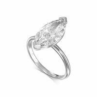Marquise Solitaire Diamond Engagement Ring