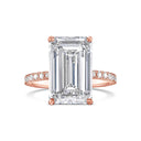 Emerald Pavé With Hidden Halo Diamond Engagement Ring