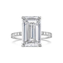 Emerald Pavé With Hidden Halo Diamond Engagement Ring