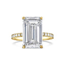 Emerald Pavé With Hidden Halo Diamond Engagement Ring