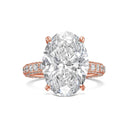 Oval Pavé With Hidden Halo Diamond Engagement Ring