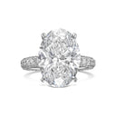 Oval Pavé With Hidden Halo Diamond Engagement Ring