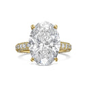 Oval Pavé With Hidden Halo Diamond Engagement Ring