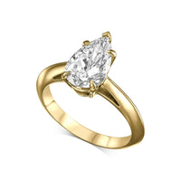 Pear Shape Solitaire Engagement Ring