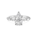 Pear-Shape With Marquise Side Stones Diamond Engagement Ring