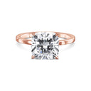 Square Cushion Solitaire Diamond Engagement Ring