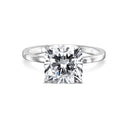 Square Cushion Solitaire Diamond Engagement Ring