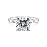 Square Cushion Solitaire Diamond Engagement Ring