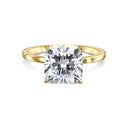 Square Cushion Solitaire Diamond Engagement Ring