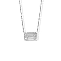 Emerald Cut Diamond Pendant
