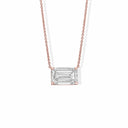 Emerald Cut Diamond Pendant