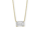 Emerald Cut Diamond Pendant