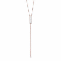 Dropping Baguettes Necklace