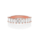 Emerald Cut Diamond 1/2 Eternity Band