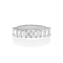 Emerald Cut Diamond 1/2 Eternity Band