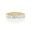 Emerald Cut Diamond 1/2 Eternity Band