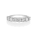 Round Brilliant Diamond 1/2 Eternity Band