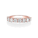 Round Brilliant Diamond 1/2 Eternity Band