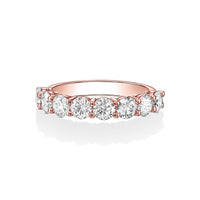 Round Brilliant Diamond 1/2 Eternity Band