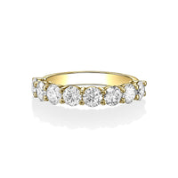 Round Brilliant Diamond 1/2 Eternity Band