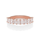Radiant Cut Diamond 1/2 Eternity Band