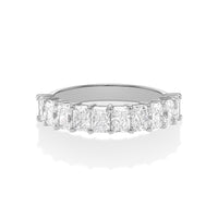 Radiant Cut Diamond 1/2 Eternity Band