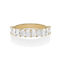 Radiant Cut Diamond 1/2 Eternity Band