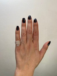 Heart Diamond Spiral Ring