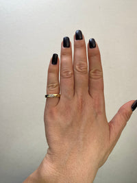 Bezeled Marquise Diamond Band