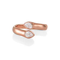 Pear Shape Toi et Moi Diamond Ring