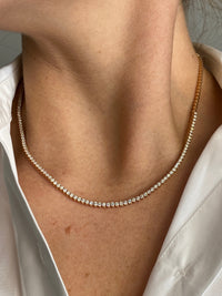 1/2 Diamond Tennis Necklace