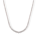 Graduated Diamond Tennis Necklace