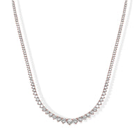 Graduated Diamond Tennis Necklace