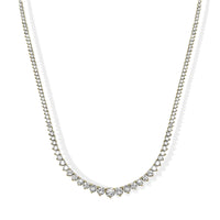 Graduated Diamond Tennis Necklace