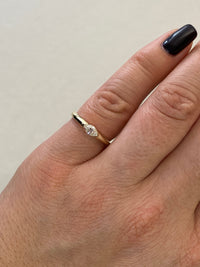 0.25 Carat Marquise Diamond Ring in 14K Yellow Gold