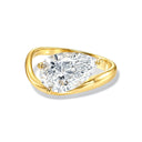 Tilted Pear-Shape Diamond Engagement Ring