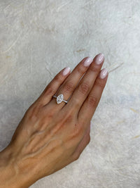 Marquise Halo Diamond Engagement Ring