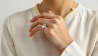 Elevate Your Style: The Charm of Oval Engagement Rings with Thin Bands