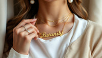 Unveil Your Unique Style with a Stunning Gold Name Plate Necklace