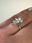 3.00 Carat Marquise Cut Solitaire Diamond Engagement Ring